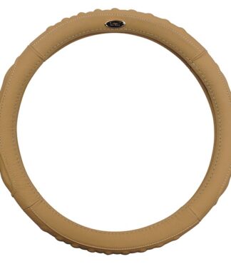 Golf Cart Steering Wheel Cover Beige Leather Club Car Ezgo Star Car