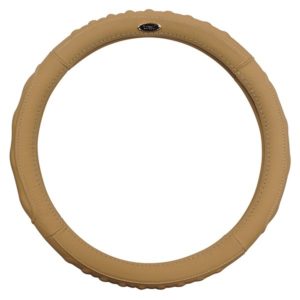 Golf Cart Steering Wheel Cover Beige Leather Club Car Ezgo Yamaha