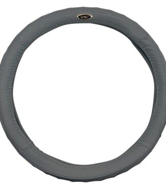 Golf Cart Steering Wheel Cover Gray Leather Club Car Ezgo Star Car