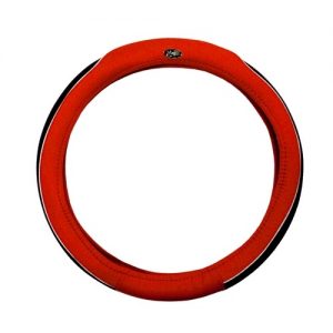 Golf Cart Steering Wheel Cover Universal Red and Black
