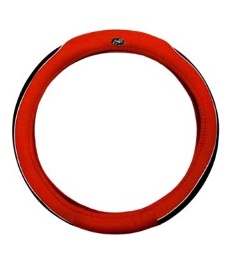 Golf Cart Steering Wheel Cover Universal Red and Black