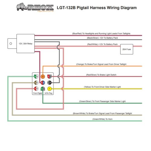 Universal Turn Signal Kit Wiring Diagram from petesgolfcarts.com