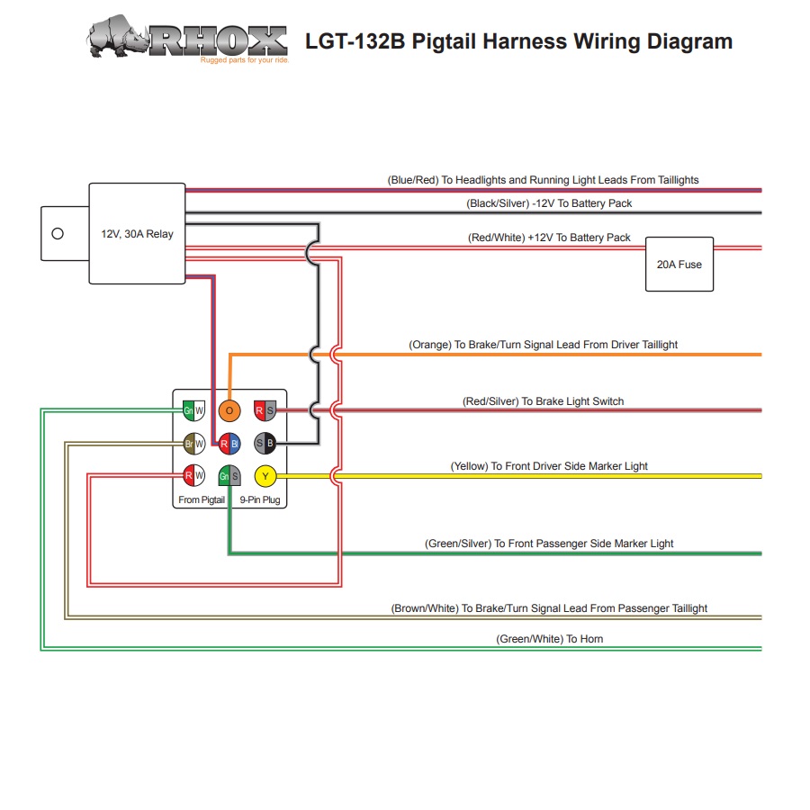 Universal Headlight Switch Wiring Diagram from petesgolfcarts.com