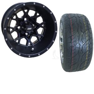 Golf Cart Wheel and Street Tire Combo 215/40-12