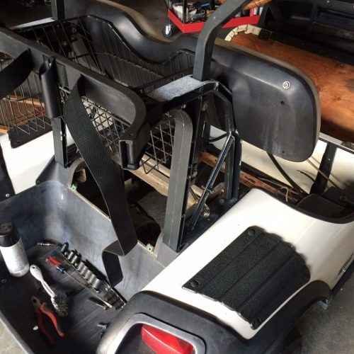 Ezgo Golf Cart Battery Tray Install