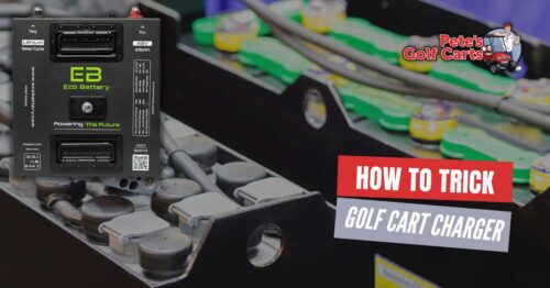 how to trick golf cart charger?