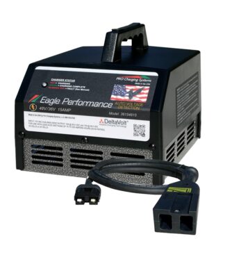 EPS 48V EZ-GO Charger for Powerwise 48 volt plug with notch, by Pro Charging Systems.