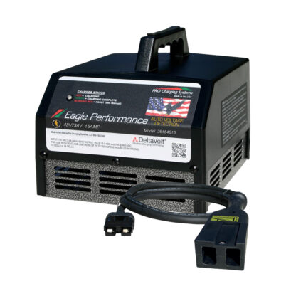 EPS 48V EZ-GO Charger for Powerwise 48 volt plug with notch, by Pro Charging Systems.
