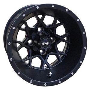 ITP Hurricane Matte Black Offset (2:5) Aluminum Wheel