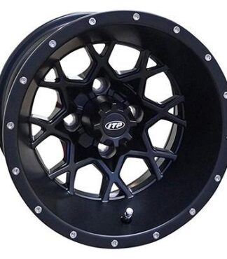 ITP Hurricane Matte Black Offset (2:5) Aluminum Wheel