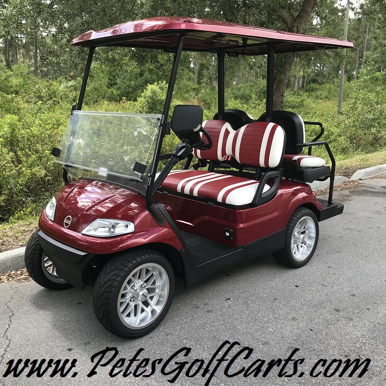 2019 Icon Elite i40 Golf Cart For Sale Burgandy Metallic