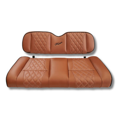 KOZIP-Brown-black-piping-luxury-golf-cart-front-rear-seat-bundle-club-car-ezgo-yamaha