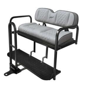 Kozip Gray Rear Seat Cushions & SGC Nomad Flip Seat Kit for Yamaha Drive2 | Choose Package