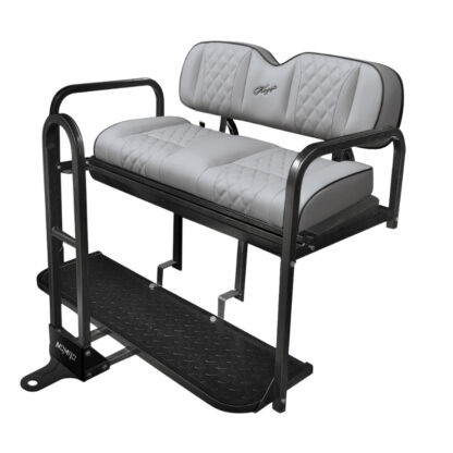 KOZIP-NOMAD-GRAY-GOLF-CART-REAR-FLIP-SEAT-KIT-STEELENG-PETESGOLFCARTS-CLUB-CAR-EZGO-YAMAHA