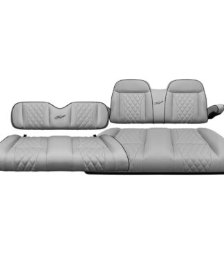 Kozip-Aeris-Gray-Front-Rear-Golf-Cart-Seat-Bundle-Club-Car-EZGO-Yamaha-Custom-Seats