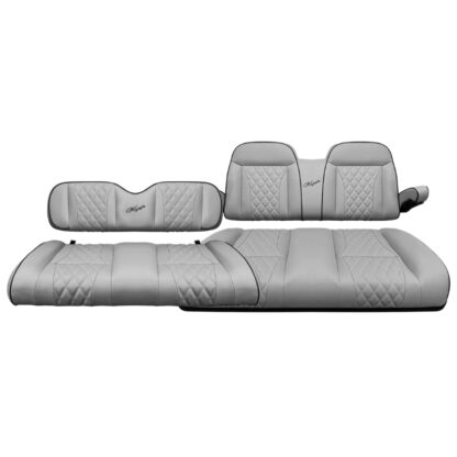 Kozip-Aeris-Gray-Front-Rear-Golf-Cart-Seat-Bundle-Club-Car-EZGO-Yamaha-Custom-Seats