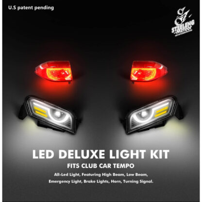 Club Car Tempo Meteor Street Legal LED Light Kit | Gas & Electric 12-Volt | SGC - Image 3