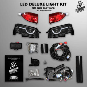 Club Car Tempo Meteor Street Legal LED Light Kit | Gas & Electric 12-Volt | SGC