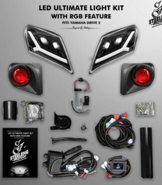 Yamaha Drive2 Meteor Ultimate LED light kit by SGC Petes Golf Carts