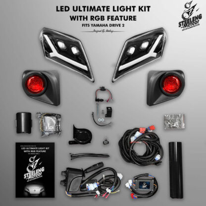 Yamaha Drive2 Meteor Ultimate LED light kit by SGC Petes Golf Carts