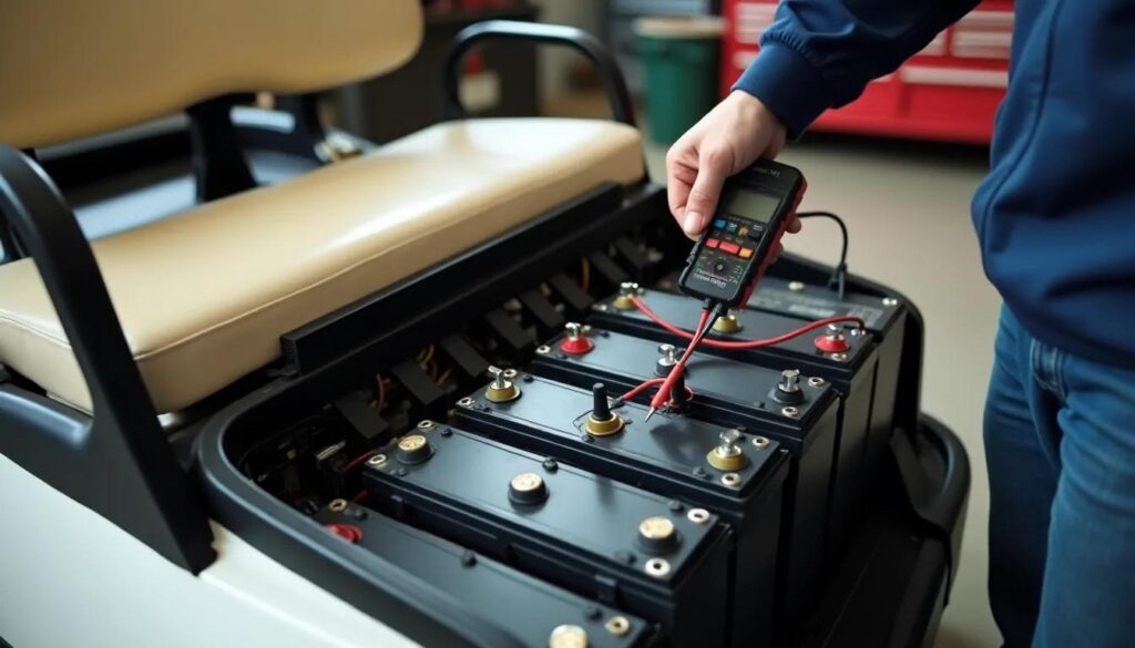 Testing Golf Cart Battery with Hydrometer Petes Golf Carts Lead Acid Battery Maintenance