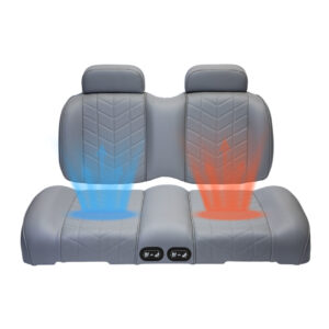 MadJax Aviator ThermaFlex® Golf Cart Front Seat Cushions - Graphite (Gray)