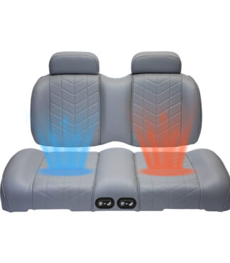 MadJax Aviator ThermaFlex® Golf Cart Front Seat Cushions - Graphite (Gray)