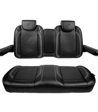 MadJax Commander Luxury Golf Cart Front Seat Assembly in Black | Club Car & EZGO | Pete's Golf Carts