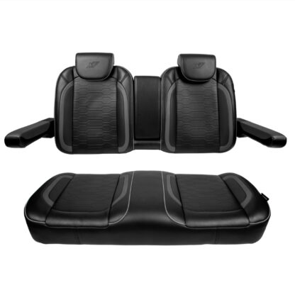 MadJax Commander Luxury Golf Cart Front Seat Assembly in Black | Club Car & EZGO | Pete's Golf Carts