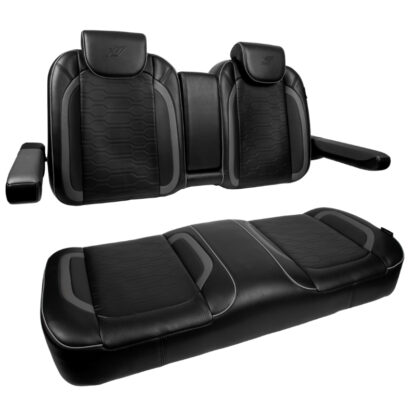 MadJax Commander Luxury Golf Cart Front Seat Assembly in Black | Club Car & EZGO | Pete's Golf Carts