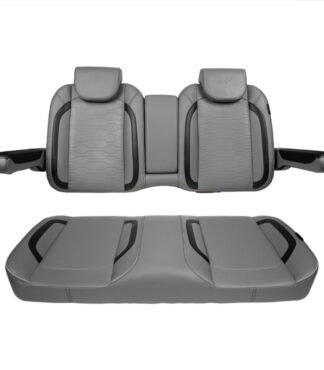 MadJax Commander Luxury Golf Cart Front Seat Assembly in Smoke Gray | Club Car & EZGO | Pete's Golf Carts