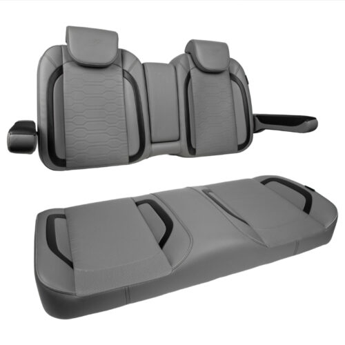 MadJax Commander Luxury Golf Cart Front Seat Assembly in Smoke Gray | Club Car & EZGO | Pete's Golf Carts