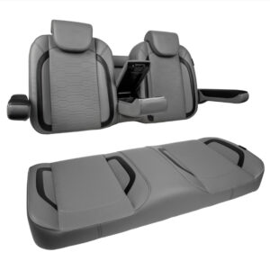 MadJax Commander Luxury Golf Cart Front Seat Assembly in Smoke Gray | Club Car & EZGO | Pete's Golf Carts