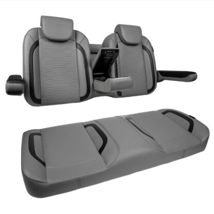 MadJax Commander Luxury Golf Cart Front Seat Assembly in Smoke Gray | Club Car & EZGO | Pete's Golf Carts