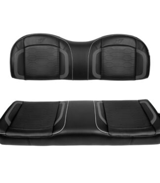 MadJax Commander Genesis Rear Seat Cushions in Black | Club Car and EZGO | Pete's Golf Carts