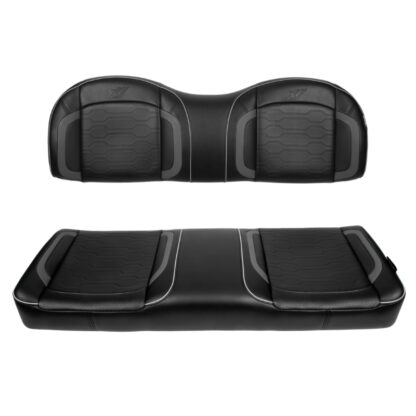 MadJax Commander Genesis Rear Seat Cushions in Black | Club Car and EZGO | Pete's Golf Carts