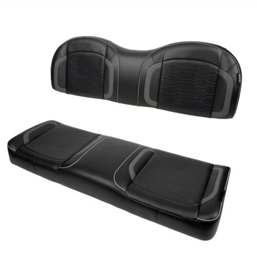 MadJax Commander Genesis Rear Seat Cushions in Black | Club Car and EZGO | Pete's Golf Carts