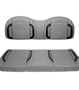 MadJax Commander Genesis Rear Seat Cushions in Smoke Gray | Club Car and EZGO | Pete's Golf Carts