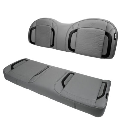 MadJax Commander Genesis Rear Seat Cushions in Smoke Gray | Club Car and EZGO | Pete's Golf Carts