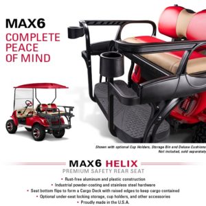 Golf Cart Rear Flip Seat Kit Max6 Helix