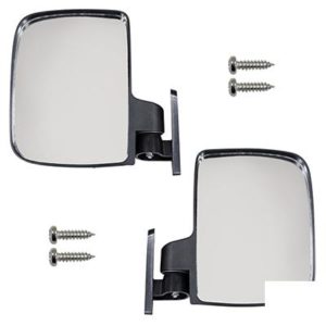UTV Style Side Mount Golf Cart / UTV / SXS Mirrors - Set of 2