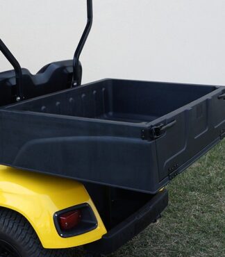 RHOX Golf Cart Cargo Box Thermoplastic Installed Sideview
