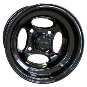 Indy Black 10X7 Offset Aluminum Wheel