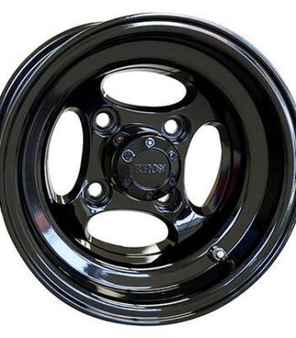 Indy Black 10X7 Offset Aluminum Wheel