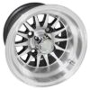 RHOX 10" Phoenix or Medusa black machined golf cart wheel, Item # TIR-479.