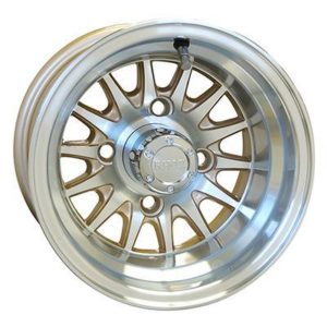 10" Phoenix Pearl / Machined Golf Cart Wheel - RHOX®