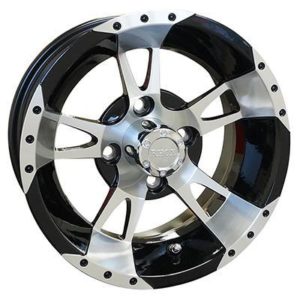 RX200 Machined w/Black 12X6 Centered Aluminum Wheel
