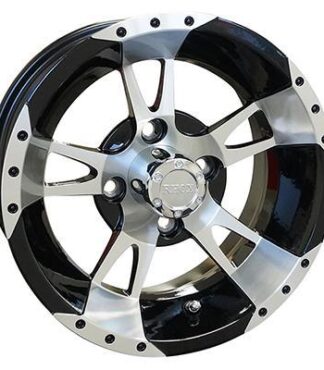 RX200 Machined w/Black 12X6 Centered Aluminum Wheel