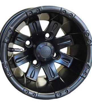 10" Vegas Matte Black Golf Cart Wheel - RHOX®