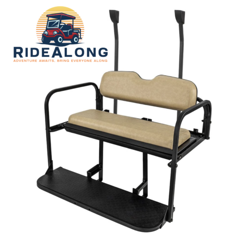 Rear-seat-kit-club-car-precedent-2004-current-buff-beige-ridealong-golf-cart-seats